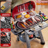 Playset 3-5, 2-Layer Set, Kids Grill for Toddlers Outdoor BBQ Cooking Toy with Smoke, Lights and Sounds, Backyard