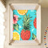 Bseiialft 52 28 Pineapple Fruit Teal Crib Sheets for Boys Girls Soft and Breathable Cotton Baby Sheets for Standard