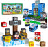 100 PCS Kids Magnetic Building Blocks, Police Station and Pirate Ship Theme,