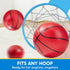 SYNCFUN Mini Basketball Set - 5" with 6 PCS Small Basketball and Pump for Indoor and Outdoor Games
