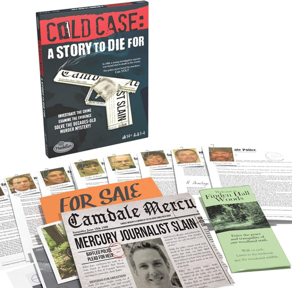 ThinkFun Cold Case: A Story to Die for - Interactive Murder Mystery Game, Engaging Storyline, Ideal for Group Play