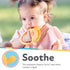 Nuby Silicone Wrist Teething Mitten - Teether Ring - 3+ Months - Lion