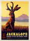 MyPuzzle Legends of The National Parks: Grand Teton's Jackalope Vintage Poster - Premium 1000 Piece Jigsaw Puzzle