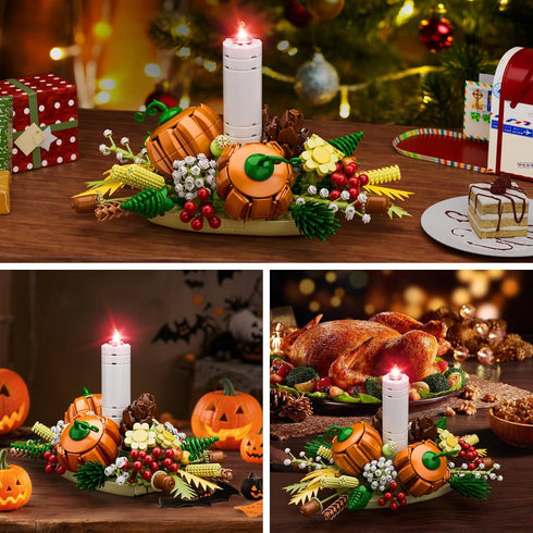 Sets (832Pcs) Botanical Collection Flower Centerpiece Building for Adults and Kids Holiday Decoration for Dinner Table