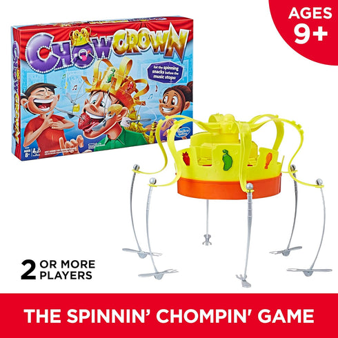 Chow Crown Game - Kids Electronic Spinning Crown Snacks Food Family Game