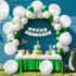 Katchon White Foil Golf Balloons - Pack of 10, 18 Inch Balloons for Hole In One Birthday Decorations
