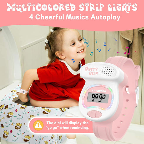 BEN NEVIS NN Potty Training Watch, Potty Timer Toilet Shape and LED Colorful Lights, Toddler Toilet Training Aid