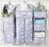 Orzbow XL Hanging Diaper Caddy Organizer, Removable 3 in 1 Diaper Stacker, Grey Cloud