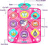 5 3-10 Kusntin Dance Mat, Dance Mixer Rhythm Step Play Mat, Pink Dance Pad with LED Lights, Adjustable Volume, Built