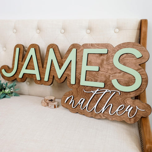 Wooden Name Signs for Nursery, Baby Name Sign, Name Signs for Kids Room, Custom Plaque, Nursery Wall Art, (Quinn