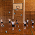8 Pack 7 Inch Mini Rubber Basketballs Set - Small Basketballs with Air Pump for Indoor Outdoor Games