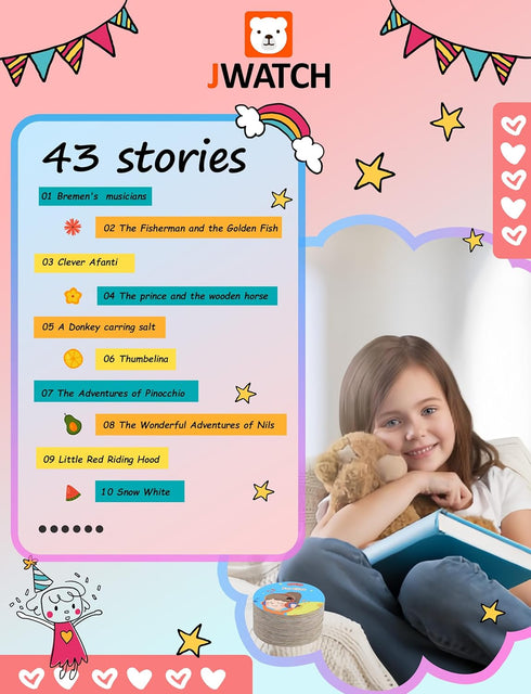 96 3-6 Kids Phonograph with Colorful Cards Learning Sensory Toy Ideal Entertainment for Boys and Girls Aged Kids