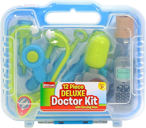 Kidzlane Doctor Kit for Kids - Kids Doctor Playset with Electronic Stethoscope