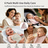 Cottonsong 6 Pack 6-Layer 19.69 11.81 Inches, Newborn Sensitive Skin Burp Cloths, Pure Cotton, Ultra Absorbent Morandi