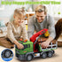 3 4 5 6 7 Bstoyder Toddler Boy Toys for Years Kids, Large Flatbed Truck Toy with a Farm Truck, Friction Powered