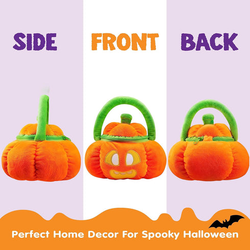 JOYIN Baby's Pumpkin Halloween Playset, 8 Fun Play Pieces, Plush Goodie Bags Stuffers for Kids, Halloween Party Favors