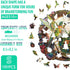 Wooden Puzzles for Adults, Yin Yang Hummingbird Unique Shaped Jigsaw Puzzles, 100 Piece 8.5 x 8.2in for Gifts