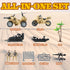 Army Men Action Figures with Military Vehicles Toys Playset, Army Toys with Military Boats, Protective Net,Small Pistol, Soldier Toys for Kids Boys Girls, Age 6 7 8 9 10