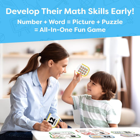 Momo & Nashi Number Puzzle - Kindergarten Math Games for Toddlers Kids Ages 3-5 Educational Learning Activities