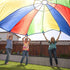 Excellerations 12-Foot Rainbow Play Parachute for Kids with 12 Handles - Fun Gym Toy