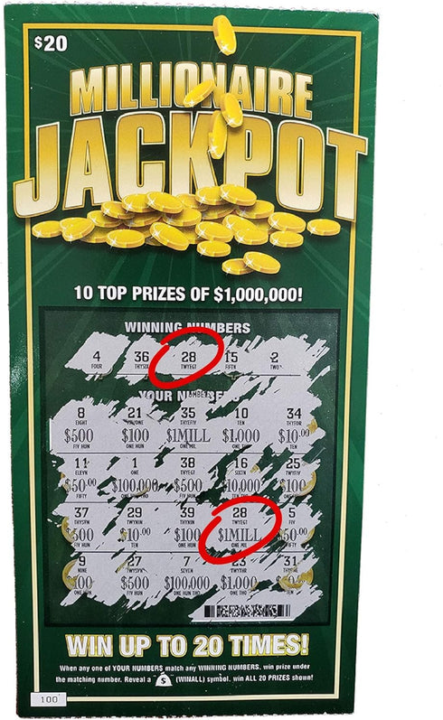 Prank Lottery Tickets and Scratch Cards, Look Real, $1 Million Winning Ticket Gag Set