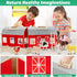 Farm Animals Toys for 3+ Year Old Toddlers, Big Wooden Barn Farm Playset with Figures, Educational Learning Toys, Ideal