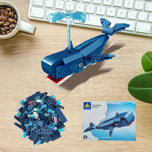 KAZI Sea Animal Building Blocks, Deep Sea Creatures Toy Sets for Kids Ages 6-10, STEM Building Toys for Boys and Girls