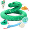 MorisMos Giant Snake Stuffed Animal Mommy with Babies & Eggs,Realistic Stuffed Snake