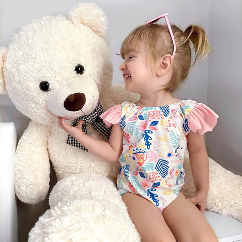 MaoGoLan Giant Teddy Bear - 4 Feet Stuffed Animal for Baby Shower, Life Size Large Teddy for Girlfriend, Boyfriend,