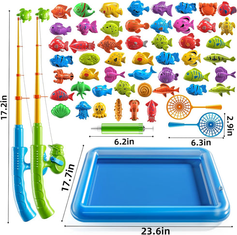 PEADUCK 3-5 Fishing Toy for Kids Years Old