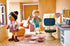 Tender Leaf Toys - Ayana and Her Cat - Wooden Miniatures Flexible Doll, Multicultural Action Figure for Dollhouse,