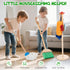 Set Set, 3+ Wooden Kids Cleaning with Spray Mop, Montessori Cleaning Toys Real Water Sprayer and Toddler Broom Mop
