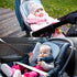 2-in-1 Infant Carseat Insert, Reversible Baby Car Seat Cushion for Newborn Toddler Head & Body Support Car Seat Pad