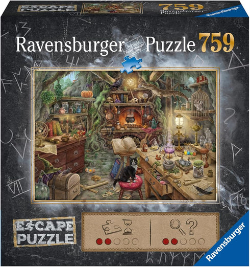 759-Piece Ravensburger Escape Puzzle - The Witches' Kitchen | Engaging Jigsaw for Kids & Adults | Exciting Escape Room