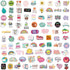 YAMIOW 160pcs Cute Positive Words Stickers, VSCO Trendy Waterproof Vinyl Stickers for Kids, Teens, and Adults