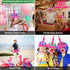 Camlinbo 15 Pcs Inflatable Flamingo Pool Toys, Ring Toss Pool Game, Hawaiian Beach Toys for Kids Adults