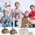 24 3 2.8 2.5 Inch(Brown) Yeshone Pcs Metal Cowbell with Handle Cow Bells Noise Makers for Sporting Events Small Loud