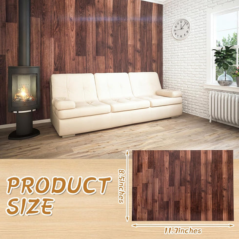 3 1:12 8.27 11.69 Inch Flutesan Pcs Miniature Dollhouse Wallpaper and Flooring Peel and Stick Scale Self Adhesive Doll
