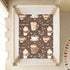 CZXW 52" 28" Coffees Pattern Crib Sheets Fitted x Natural Cotton Soft & Breathable for Baby Crib Mattress