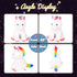13'' Hopearl LED Plush Unicorn Lighting Up Stuffed Animal Floppy Night Lights Glow in The Dark Birthday Festival
