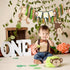 TUTOTU 1st Birthday Monkey Banner - Safari Jungle Party High Chair Decor