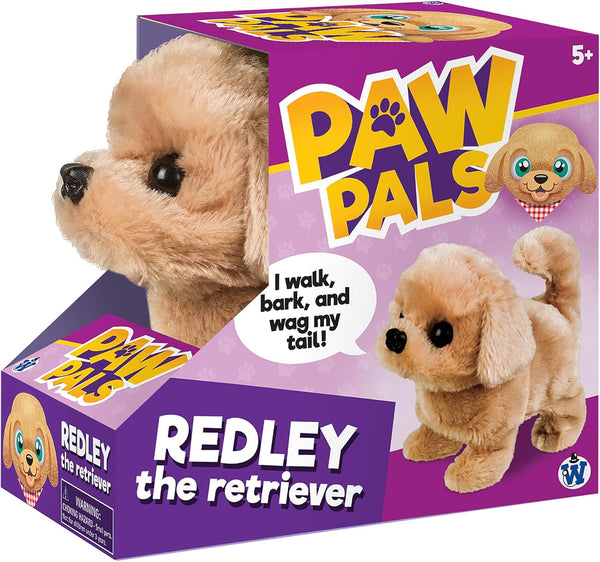 Westminster, Inc. Redley the Retriever, Cute Plush Battery Operated Dog Toy, Walks, Wiggles, Barks with Sound