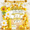 Hombae Sunflower First Party Decorations, 132 PCs Sunflower 1st Birthday Decorations Backdrop Balloon
