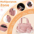 JOLLITO Large Capacity Diaper Bag Tote - Ideal for Travel with Changing Pad & Hospital Ready