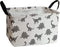 Rectangular Storage Bin Shelf Basket, Waterproof Canvas Fabric Toy Box with Handles, Gift Basket for Home