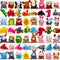 56 Pack Mini Plush Animals Toys Bulk, Small Stuffed Animals Set Including