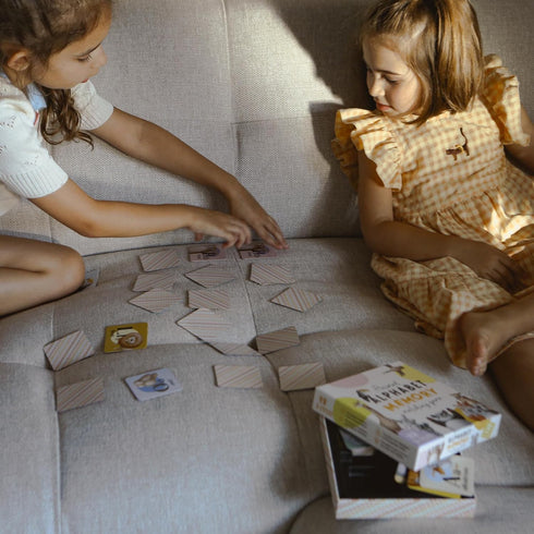 Alphabet Animals Matching Game for Kids, 52 Memory Cards Board Game for Ages 3+ to Develop Concentration Skills