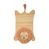 Crane Baby Lion Shaped Nursery Rug, Handmade 100% Wool Safari Animal Rug