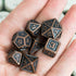 UDIXI 10mm Mini Metal DND Dice Set, 7-Die Small Portable Polyhedral RPG Dice for Dungeons and Dragons (Copper)
