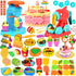 Aprilwolf 61 PCS 3 in 1 Dough Sets for Kids Ages 3-4-8,